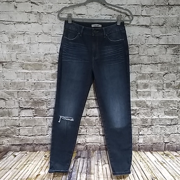 Distressed Skinny Blue Jeans - Picture 1 of 6